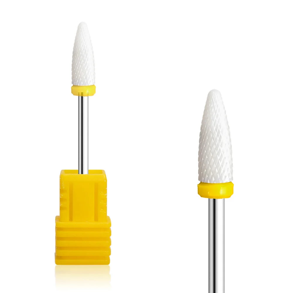 Nail Drill Burr Bits Ceramic Milling Cutter Manicure Nail Drill Bits Electric Nail Mills Cutter for Manicure Machine