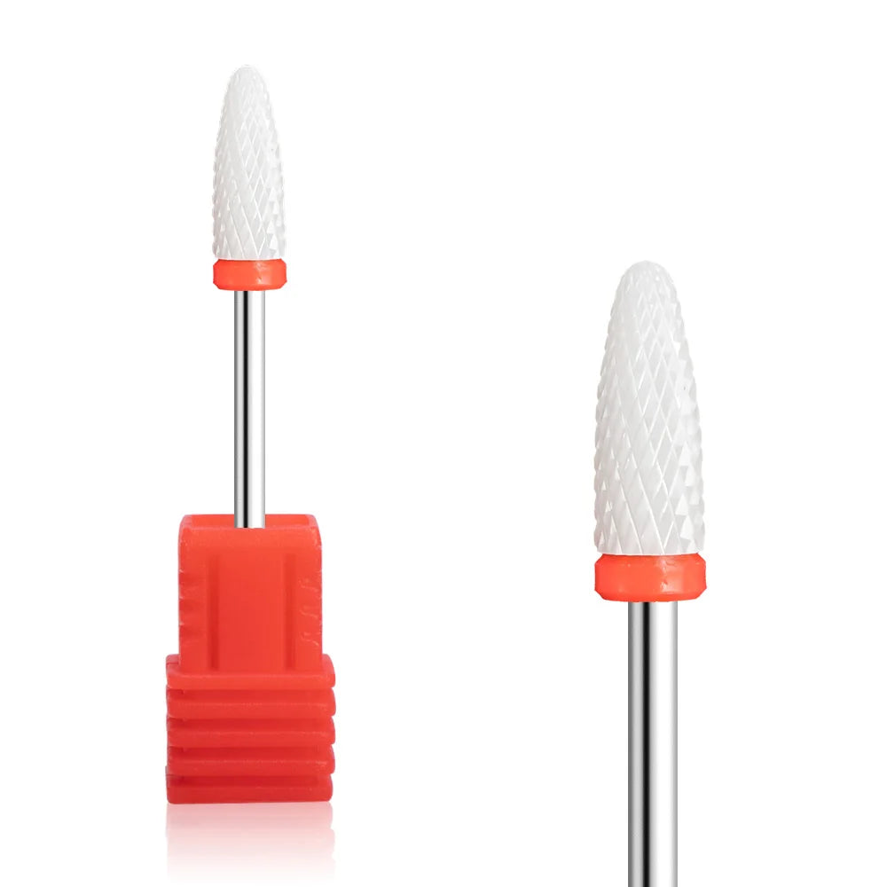 Nail Drill Burr Bits Ceramic Milling Cutter Manicure Nail Drill Bits Electric Nail Mills Cutter for Manicure Machine