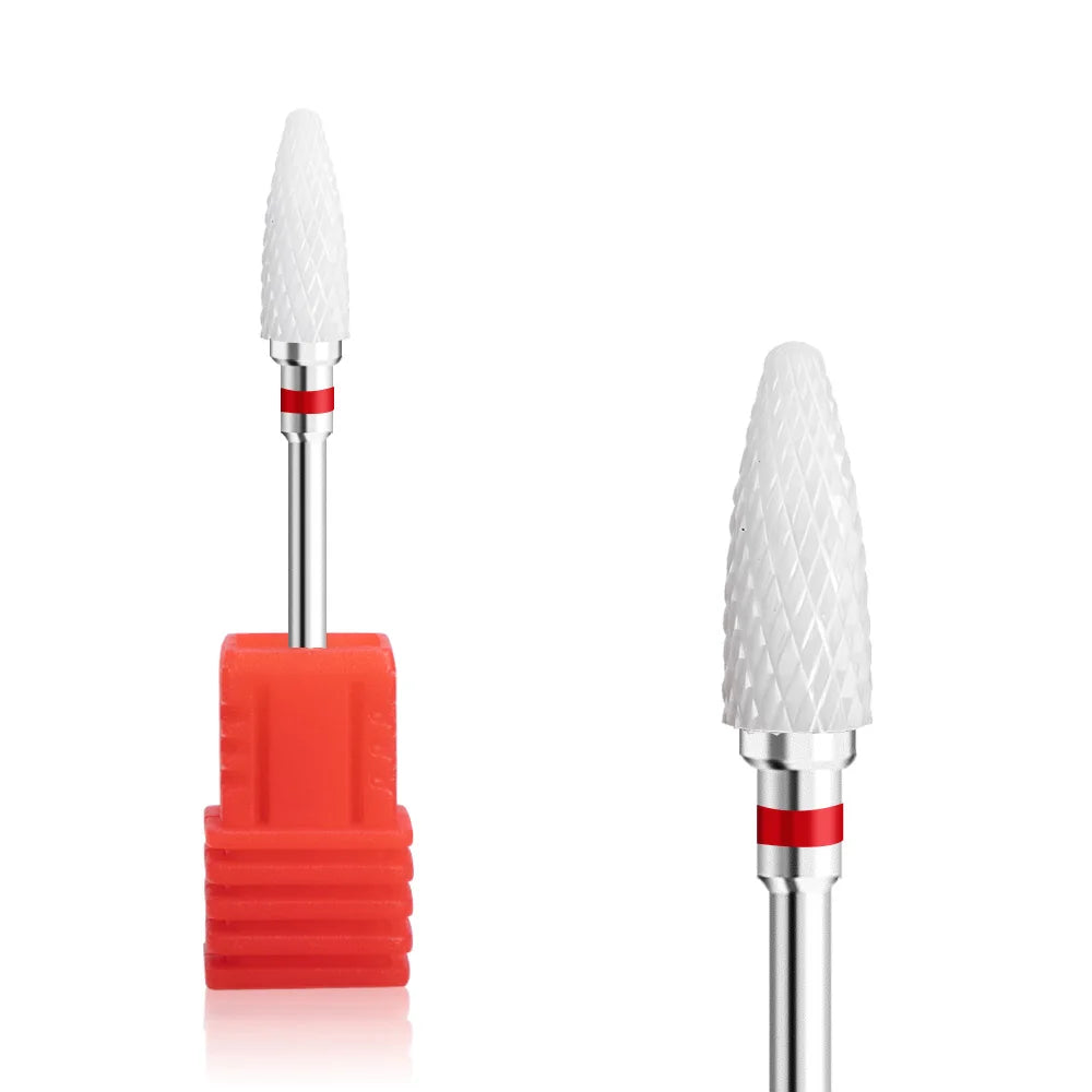Nail Drill Burr Bits Ceramic Milling Cutter Manicure Nail Drill Bits Electric Nail Mills Cutter for Manicure Machine
