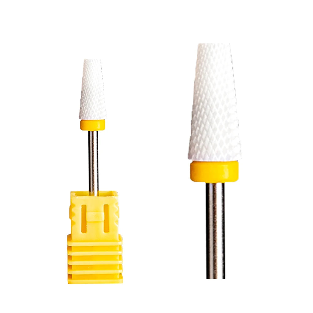 Nail Drill Burr Bits Ceramic Milling Cutter Manicure Nail Drill Bits Electric Nail Mills Cutter for Manicure Machine