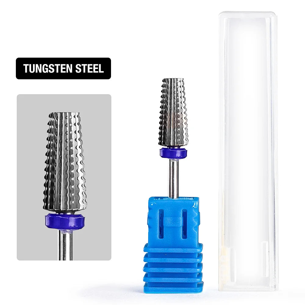 Nail Drill Burr Bits Ceramic Milling Cutter Manicure Nail Drill Bits Electric Nail Mills Cutter for Manicure Machine