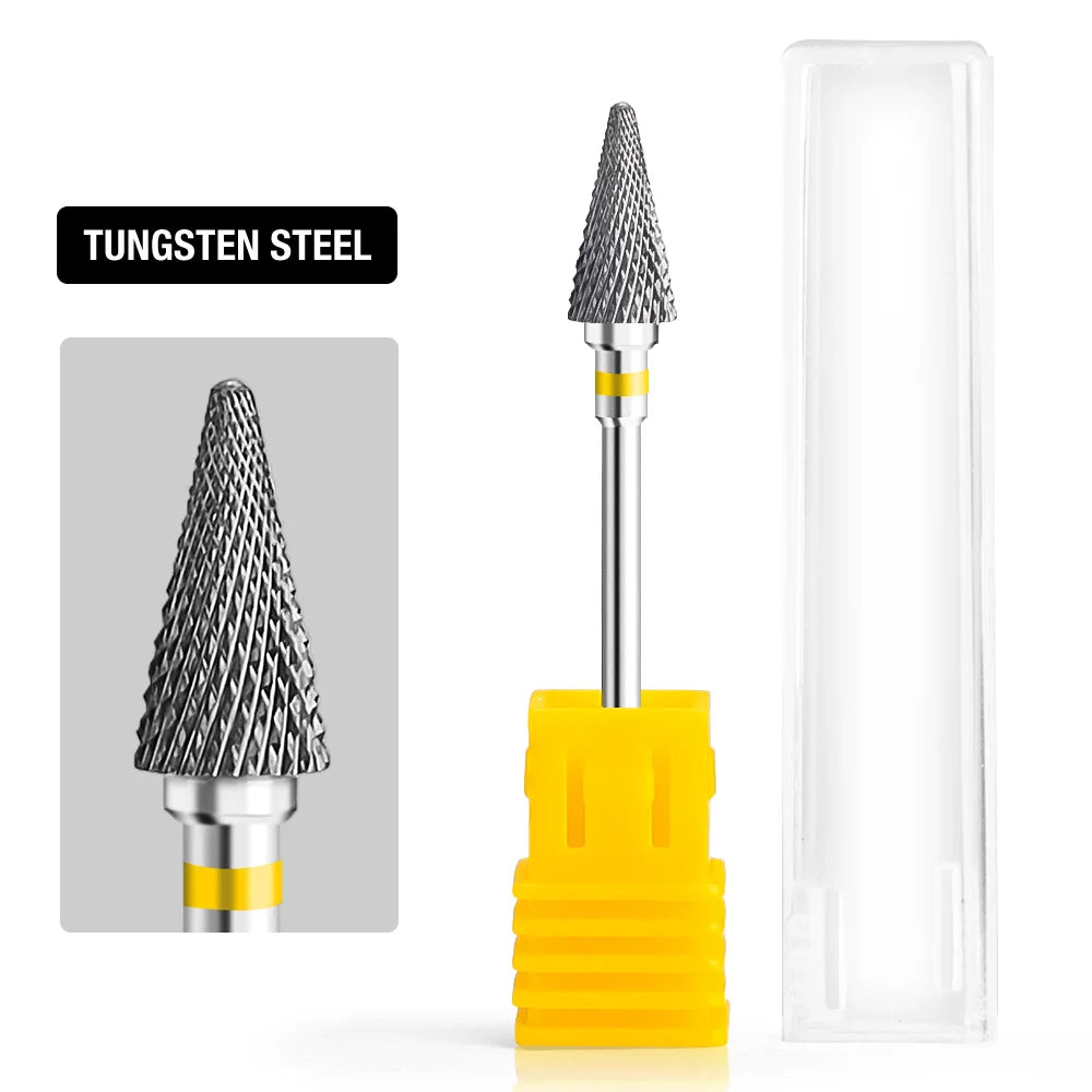 Nail Drill Burr Bits Ceramic Milling Cutter Manicure Nail Drill Bits Electric Nail Mills Cutter for Manicure Machine