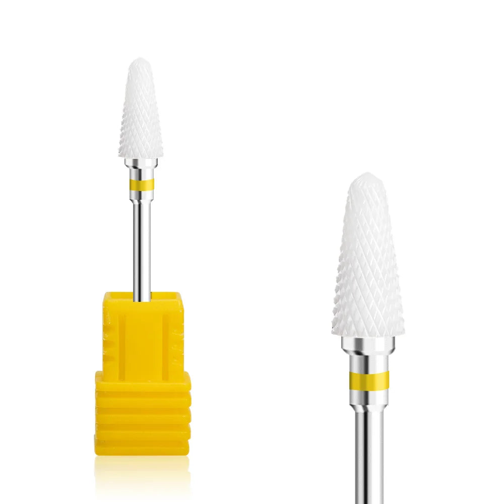 Nail Drill Burr Bits Ceramic Milling Cutter Manicure Nail Drill Bits Electric Nail Mills Cutter for Manicure Machine