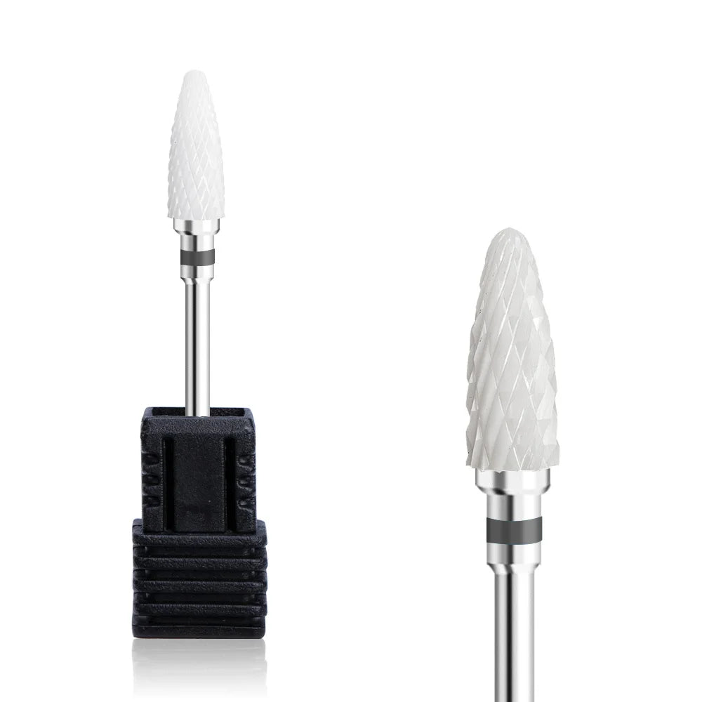 Nail Drill Burr Bits Ceramic Milling Cutter Manicure Nail Drill Bits Electric Nail Mills Cutter for Manicure Machine