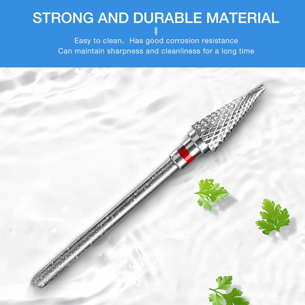 Nail Drill Burr Bits Ceramic Milling Cutter Manicure Nail Drill Bits Electric Nail Mills Cutter for Manicure Machine