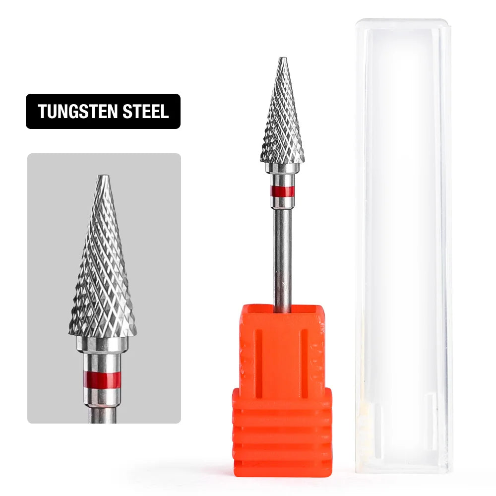 Nail Drill Burr Bits Ceramic Milling Cutter Manicure Nail Drill Bits Electric Nail Mills Cutter for Manicure Machine