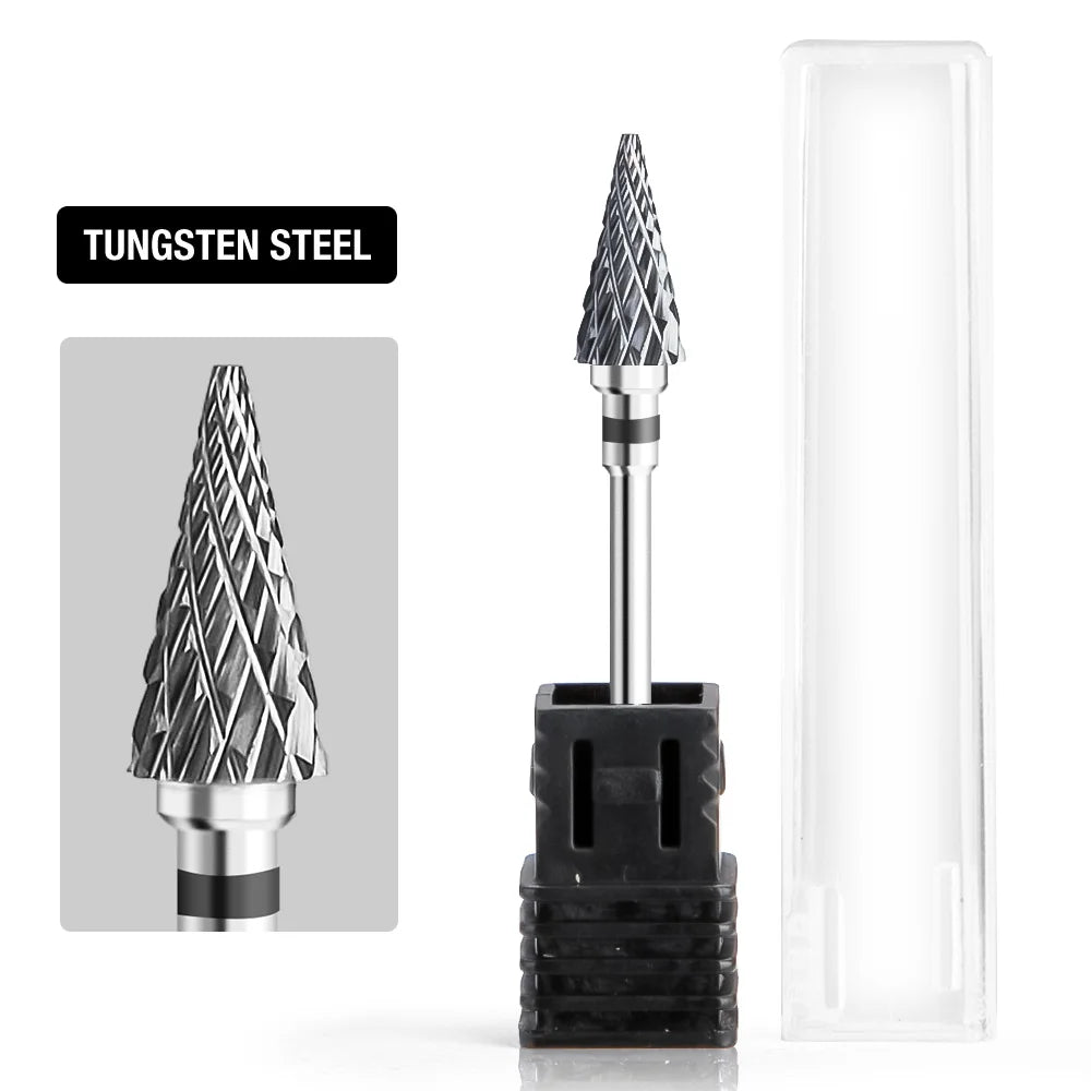 Nail Drill Burr Bits Ceramic Milling Cutter Manicure Nail Drill Bits Electric Nail Mills Cutter for Manicure Machine