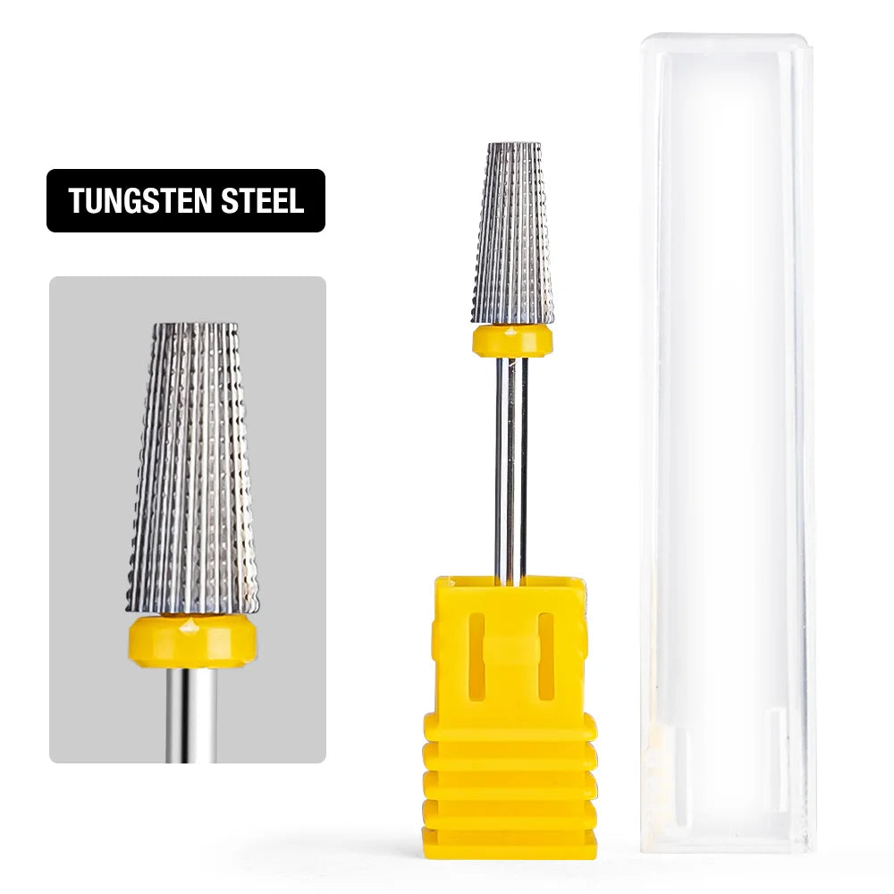 Nail Drill Burr Bits Ceramic Milling Cutter Manicure Nail Drill Bits Electric Nail Mills Cutter for Manicure Machine