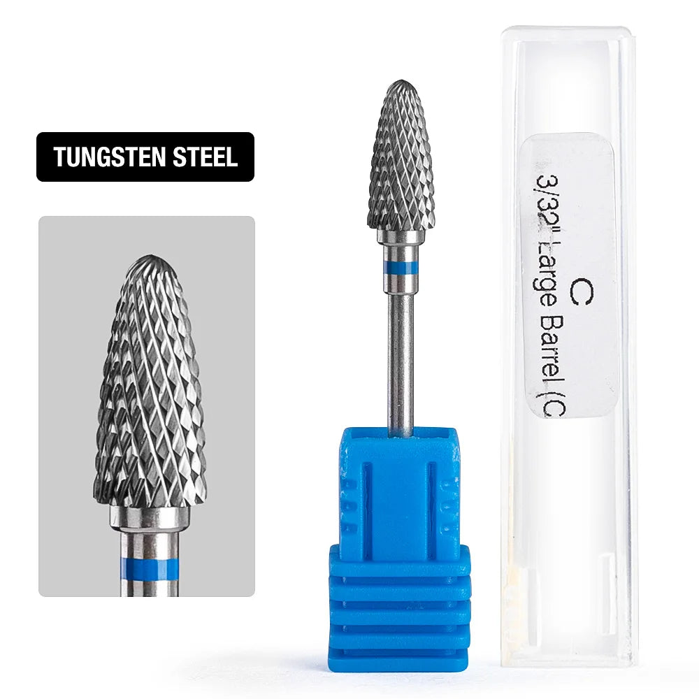 Nail Drill Burr Bits Ceramic Milling Cutter Manicure Nail Drill Bits Electric Nail Mills Cutter for Manicure Machine