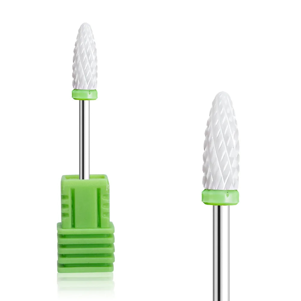 Nail Drill Burr Bits Ceramic Milling Cutter Manicure Nail Drill Bits Electric Nail Mills Cutter for Manicure Machine