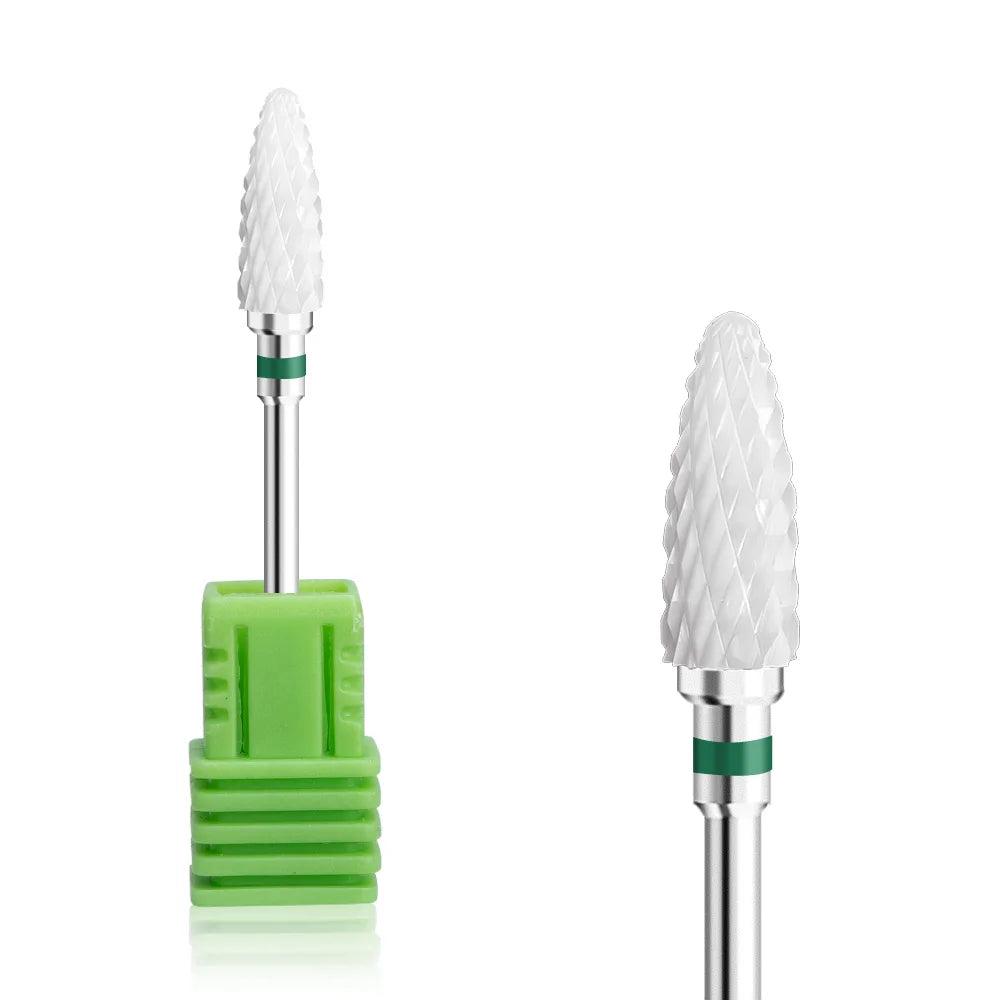 Nail Drill Burr Bits Ceramic Milling Cutter Manicure Nail Drill Bits Electric Nail Mills Cutter for Manicure Machine