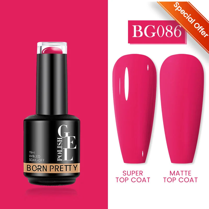 BORN PRETTY 15ml Autumn Winter Color Gel Nail Polish Dark Red Brown Christmas Soak Off UV LED Gel Nail Art DIY Design Varnishes