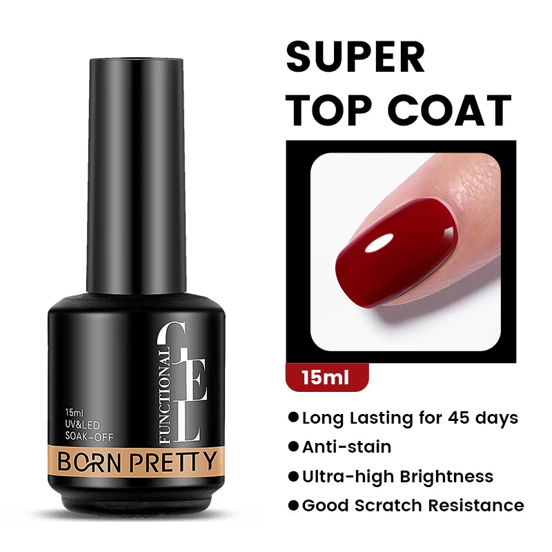 BORN PRETTY 15ml Autumn Winter Color Gel Nail Polish Dark Red Brown Christmas Soak Off UV LED Gel Nail Art DIY Design Varnishes