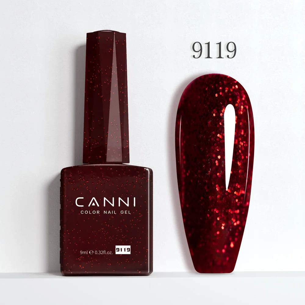CANNI 9ml Red Series Collection Summer Gel Nail Polish HEMA FREE Art Long lasting UV LED Fast Dry Varnish SoakOff Semi Permanent