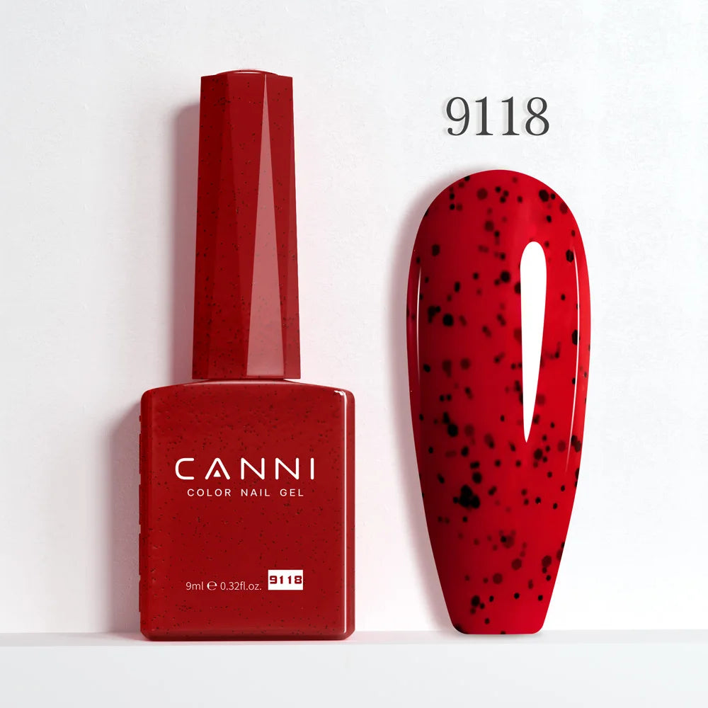 CANNI 9ml Red Series Collection Summer Gel Nail Polish HEMA FREE Art Long lasting UV LED Fast Dry Varnish SoakOff Semi Permanent