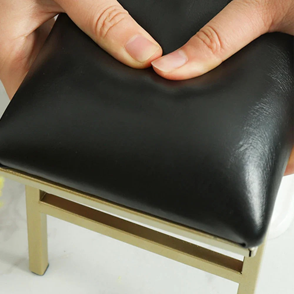 ANGNYA Nail Hand Pillow Set Heighten Nail Table Manicure Table Nail Stand Cushion Nail Mat Pad Iron Leather Arm Rest for Nails