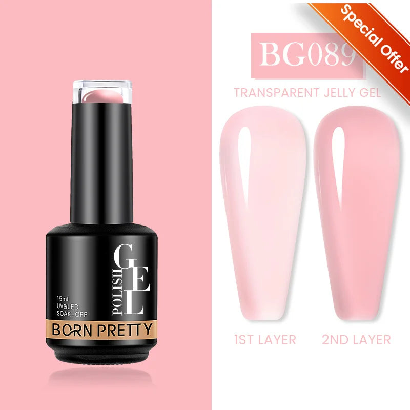 BORN PRETTY 15ml Autumn Winter Color Gel Nail Polish Dark Red Brown Christmas Soak Off UV LED Gel Nail Art DIY Design Varnishes
