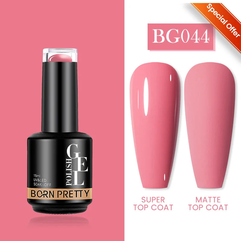 BORN PRETTY 15ml Autumn Winter Color Gel Nail Polish Dark Red Brown Christmas Soak Off UV LED Gel Nail Art DIY Design Varnishes