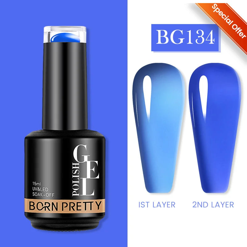 BORN PRETTY 15ml Autumn Winter Color Gel Nail Polish Dark Red Brown Christmas Soak Off UV LED Gel Nail Art DIY Design Varnishes