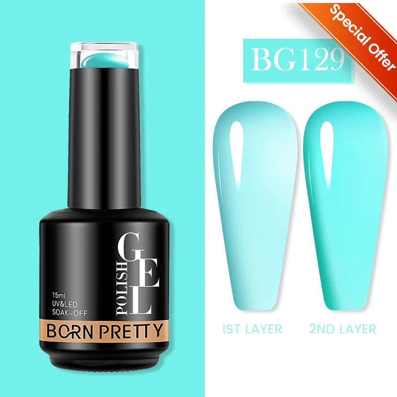 BORN PRETTY 15ml Autumn Winter Color Gel Nail Polish Dark Red Brown Christmas Soak Off UV LED Gel Nail Art DIY Design Varnishes