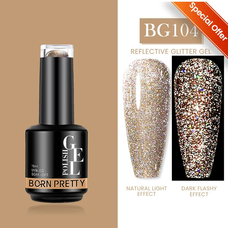 BORN PRETTY 15ml Autumn Winter Color Gel Nail Polish Dark Red Brown Christmas Soak Off UV LED Gel Nail Art DIY Design Varnishes