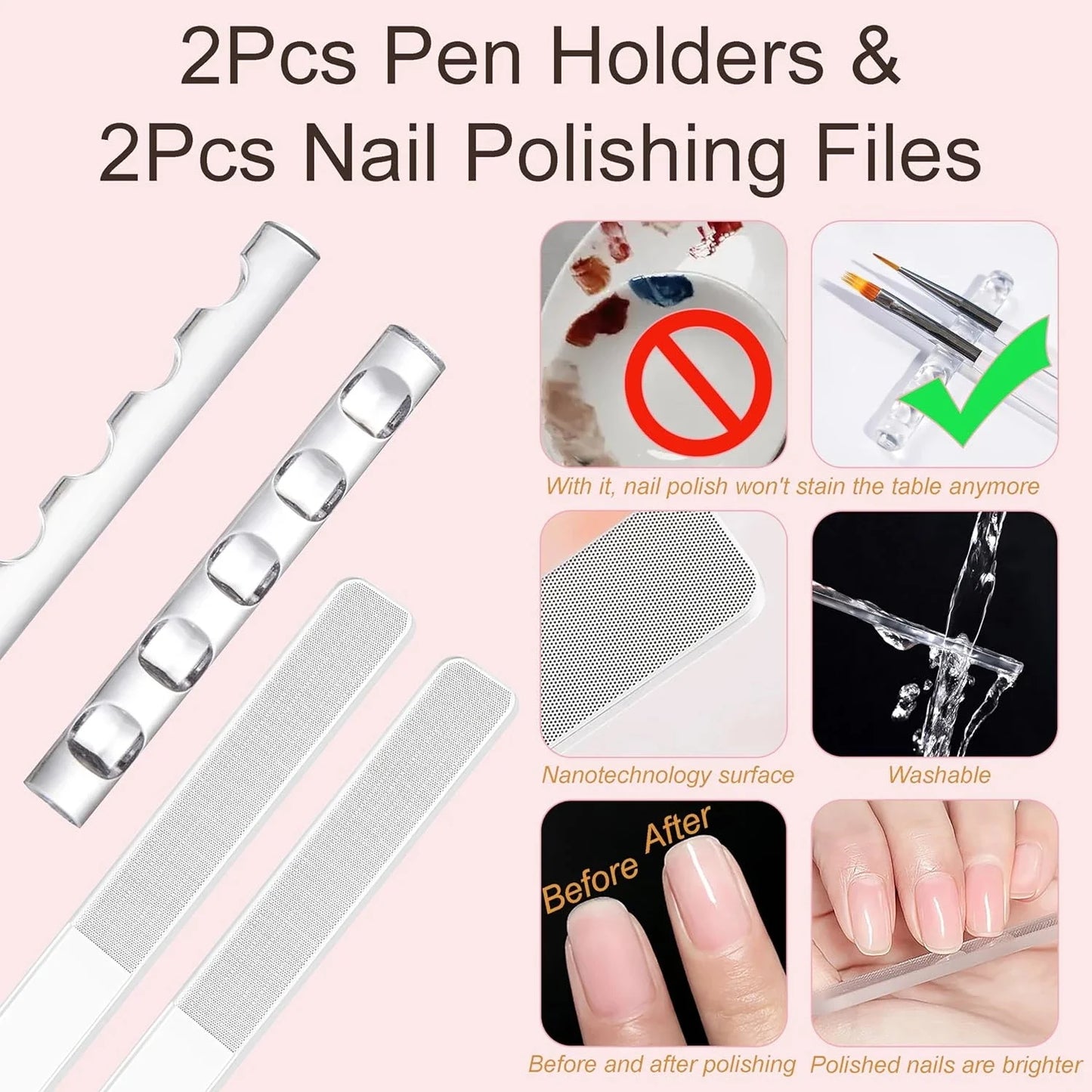 5-32Pcs Nail Art Brush Design Tip Painting Drawing Carving Dotting Pen FlatFan Liner Acrylic Gel UV Polish Tool Manicure