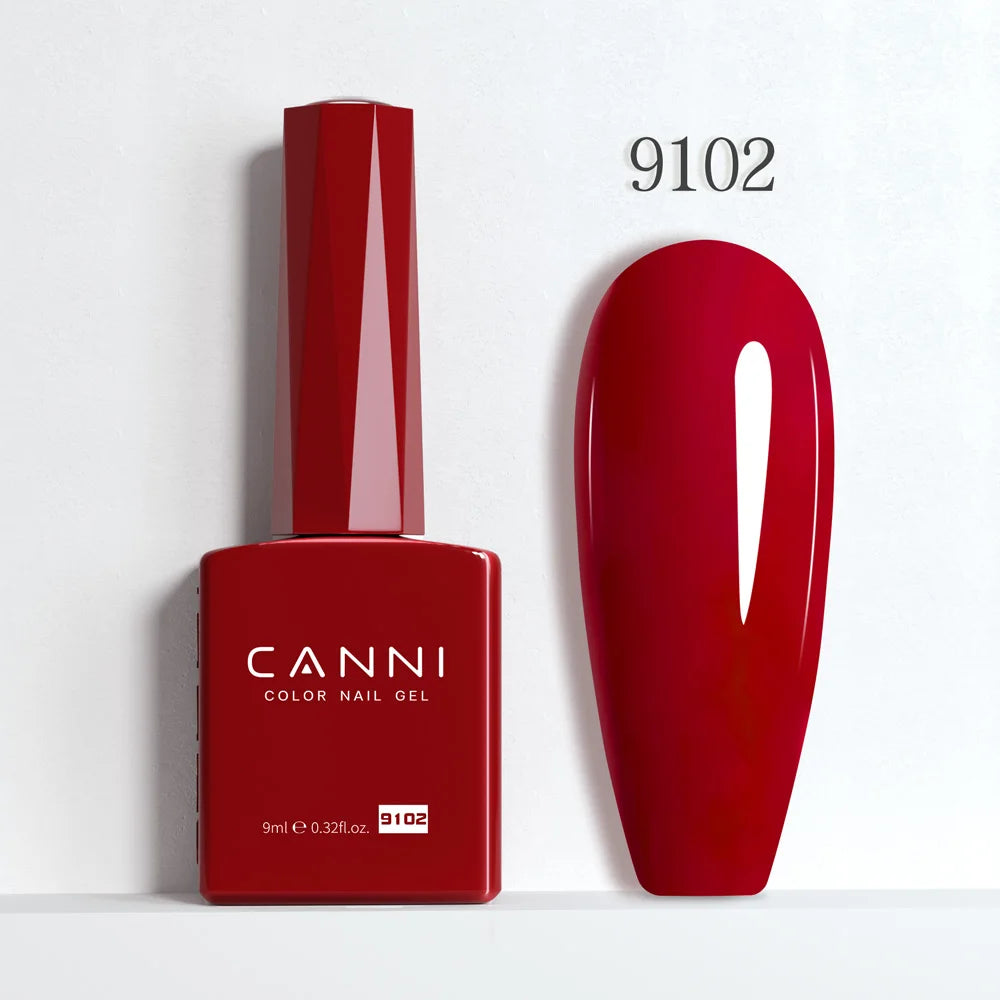 CANNI 9ml Red Series Collection Summer Gel Nail Polish HEMA FREE Art Long lasting UV LED Fast Dry Varnish SoakOff Semi Permanent