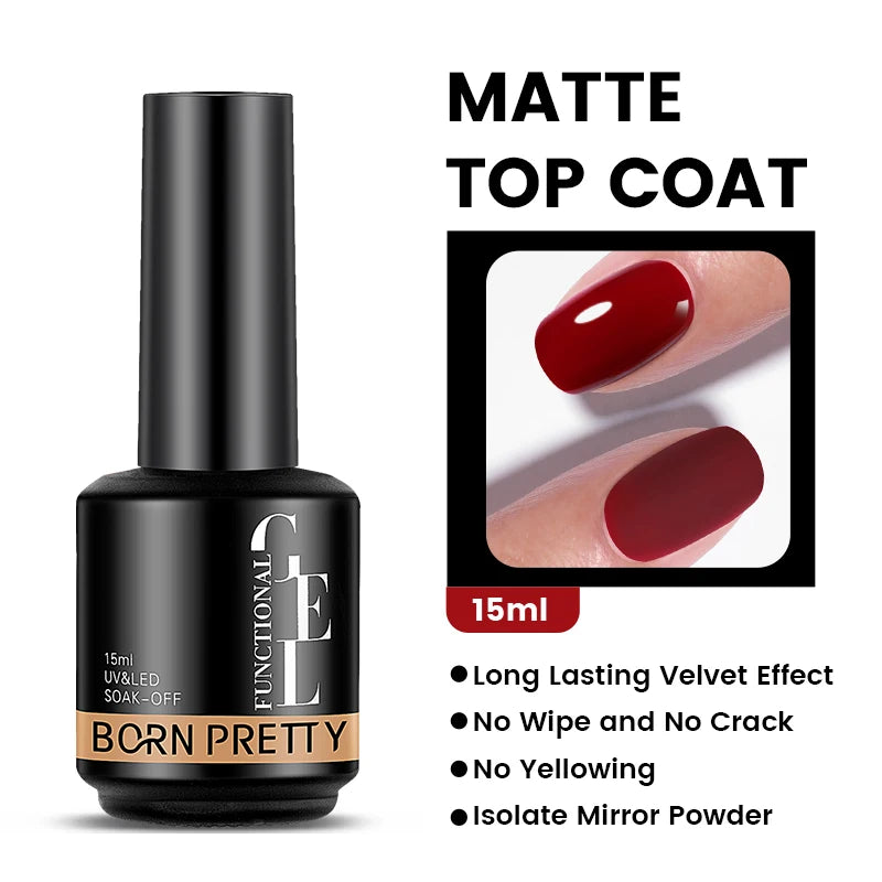 BORN PRETTY 15ml Autumn Winter Color Gel Nail Polish Dark Red Brown Christmas Soak Off UV LED Gel Nail Art DIY Design Varnishes