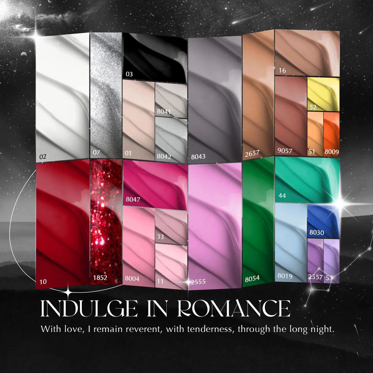 ROSALIND 20/30pcs Mini Gel Nail Polish Set with Base Top Matte Effect Semi Permanent Soak Off for Nail Art Decoration