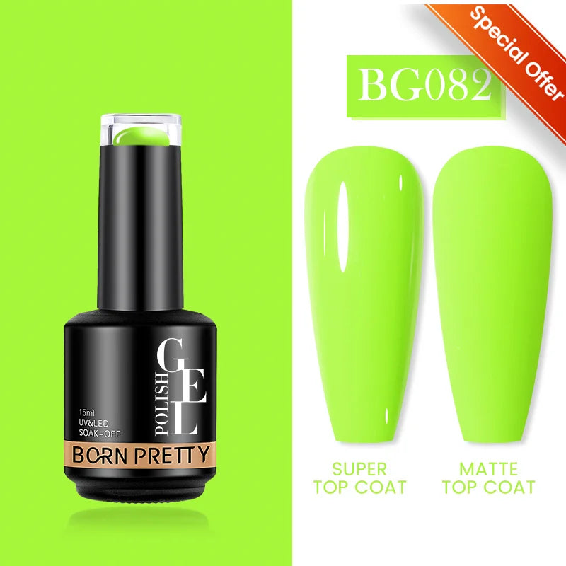 BORN PRETTY 15ml Autumn Winter Color Gel Nail Polish Dark Red Brown Christmas Soak Off UV LED Gel Nail Art DIY Design Varnishes
