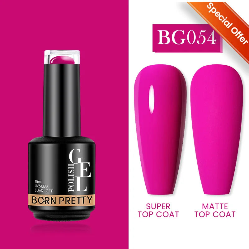 BORN PRETTY 15ml Autumn Winter Color Gel Nail Polish Dark Red Brown Christmas Soak Off UV LED Gel Nail Art DIY Design Varnishes