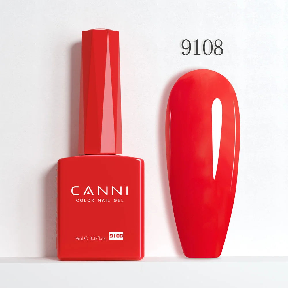 CANNI 9ml Red Series Collection Summer Gel Nail Polish HEMA FREE Art Long lasting UV LED Fast Dry Varnish SoakOff Semi Permanent