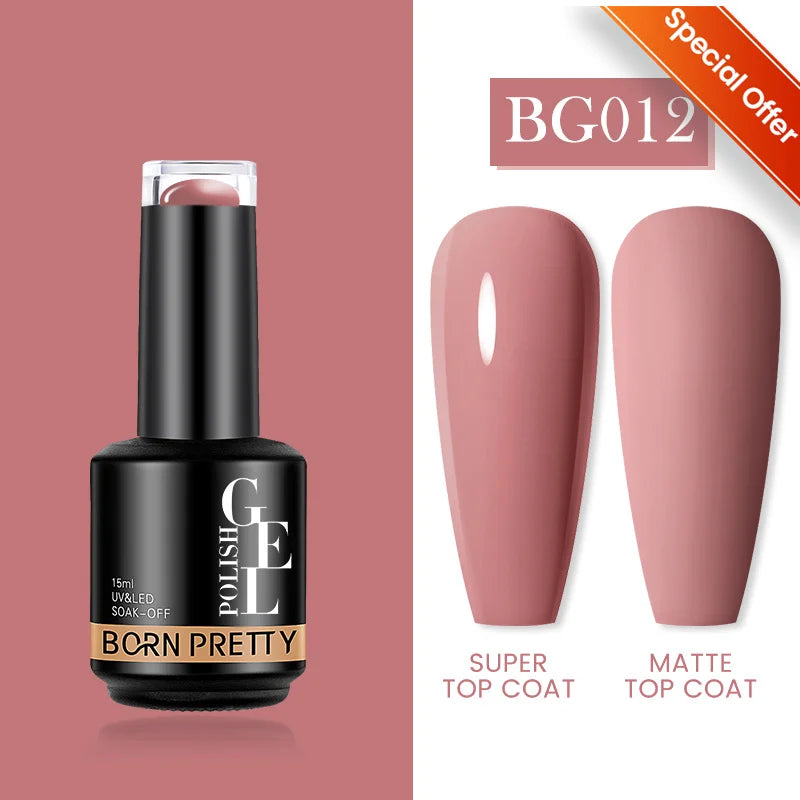 BORN PRETTY 15ml Autumn Winter Color Gel Nail Polish Dark Red Brown Christmas Soak Off UV LED Gel Nail Art DIY Design Varnishes