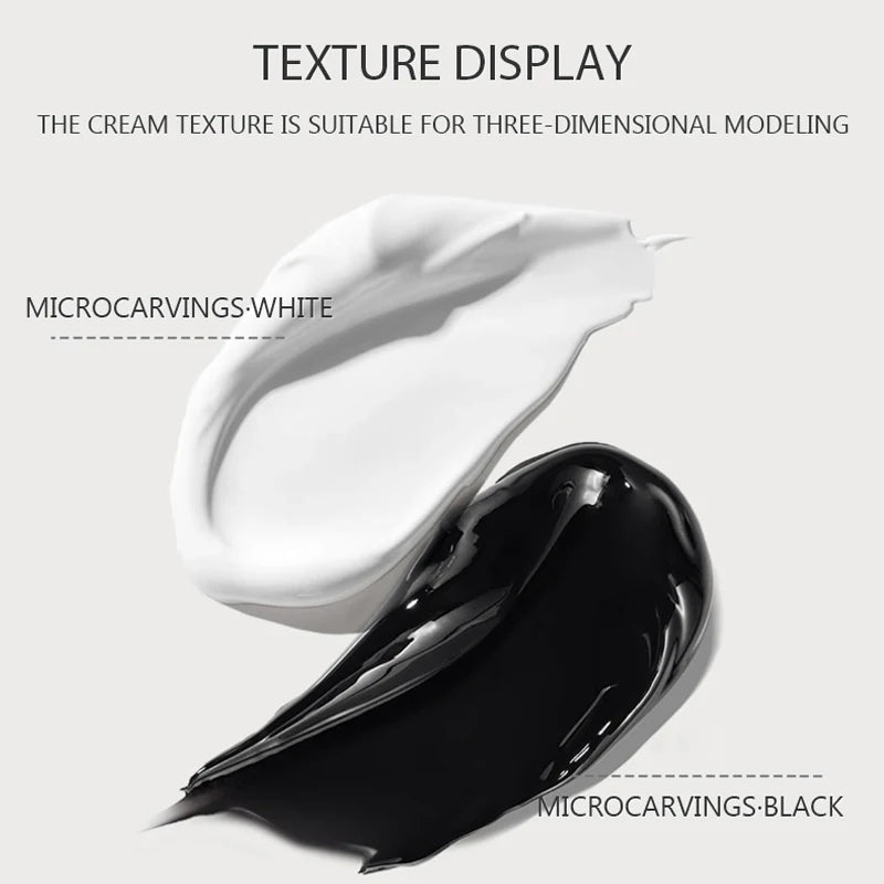 RS Nail 5ml Painting Carving Gel Nail Polish Black White 2 Colors Nail Accessories Nail Varnish Lacquer Nail Art Design Manicure