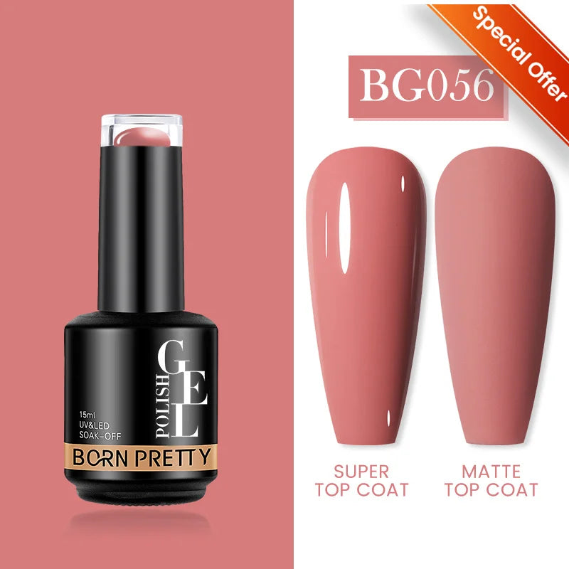 BORN PRETTY 15ml Autumn Winter Color Gel Nail Polish Dark Red Brown Christmas Soak Off UV LED Gel Nail Art DIY Design Varnishes
