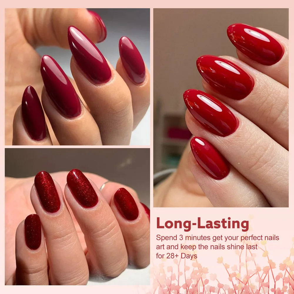 CANNI 9ml Red Series Collection Summer Gel Nail Polish HEMA FREE Art Long lasting UV LED Fast Dry Varnish SoakOff Semi Permanent