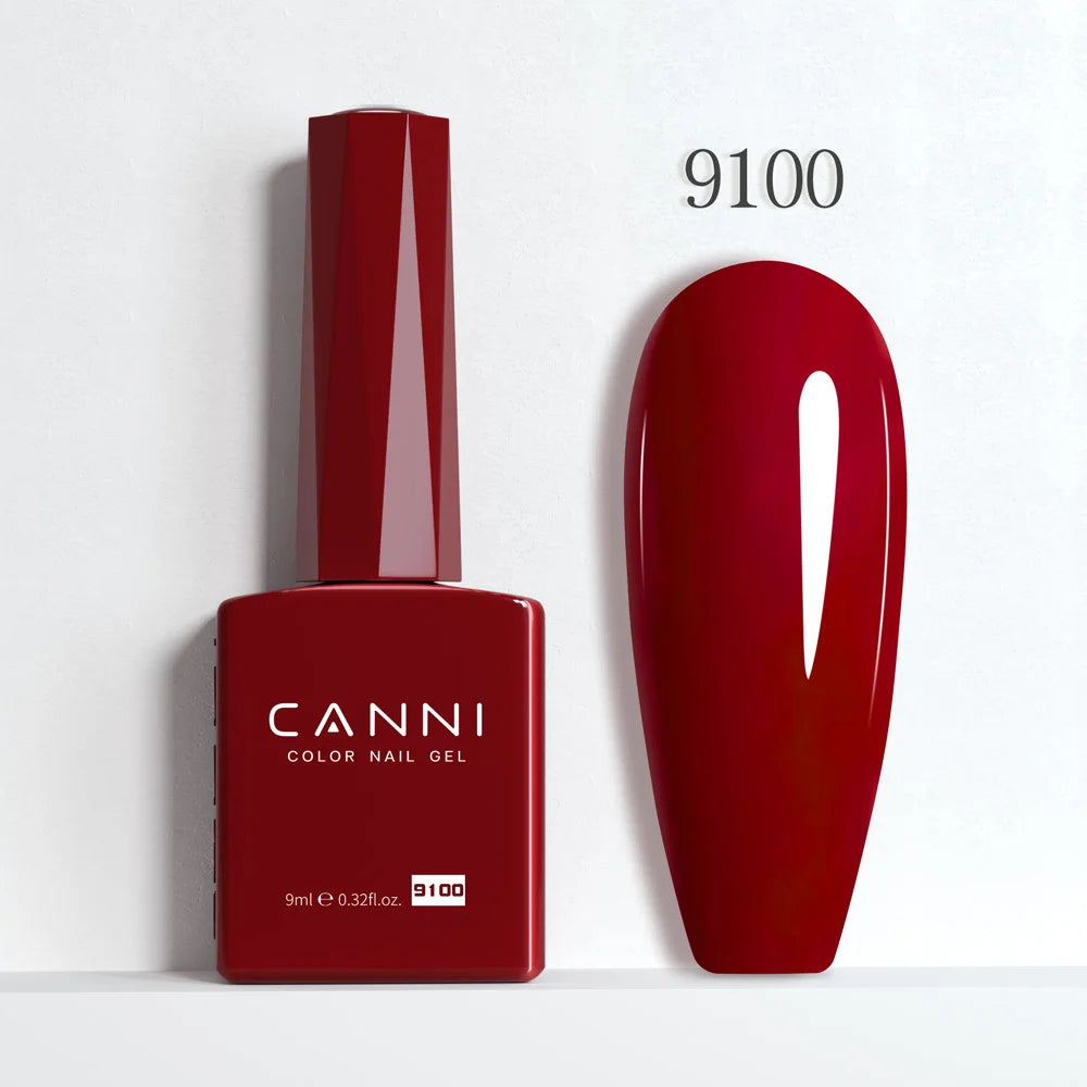 CANNI 9ml Red Series Collection Summer Gel Nail Polish HEMA FREE Art Long lasting UV LED Fast Dry Varnish SoakOff Semi Permanent