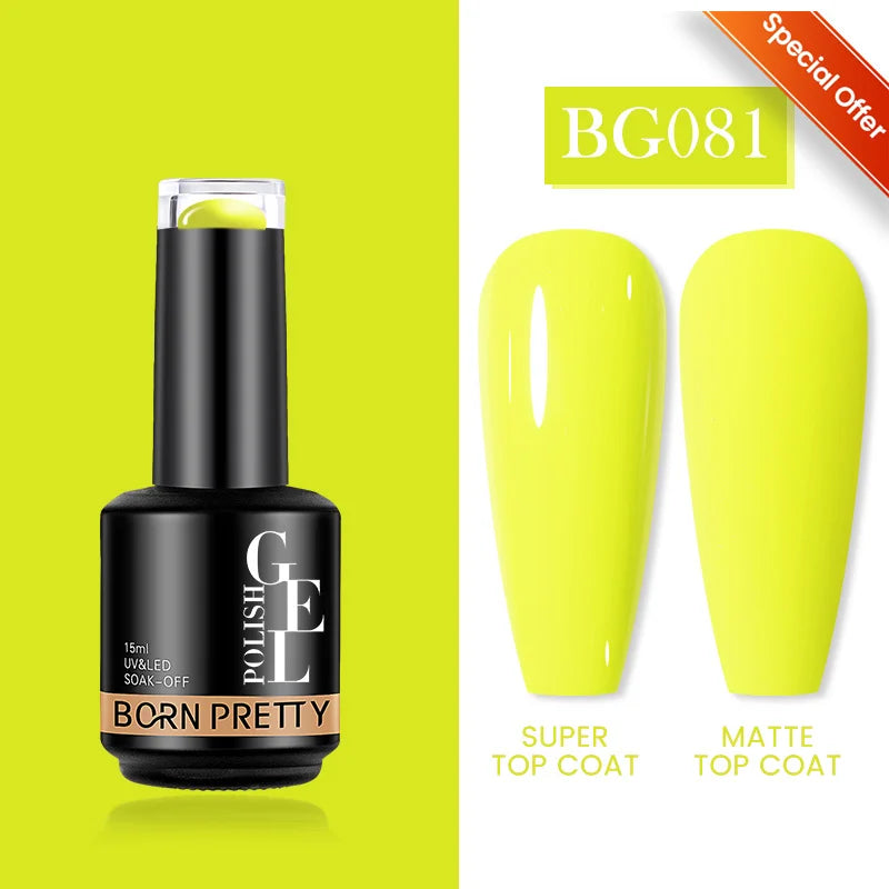 BORN PRETTY 15ml Autumn Winter Color Gel Nail Polish Dark Red Brown Christmas Soak Off UV LED Gel Nail Art DIY Design Varnishes