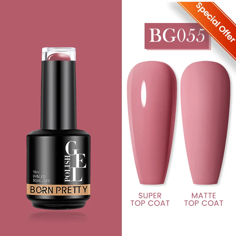 BORN PRETTY 15ml Autumn Winter Color Gel Nail Polish Dark Red Brown Christmas Soak Off UV LED Gel Nail Art DIY Design Varnishes