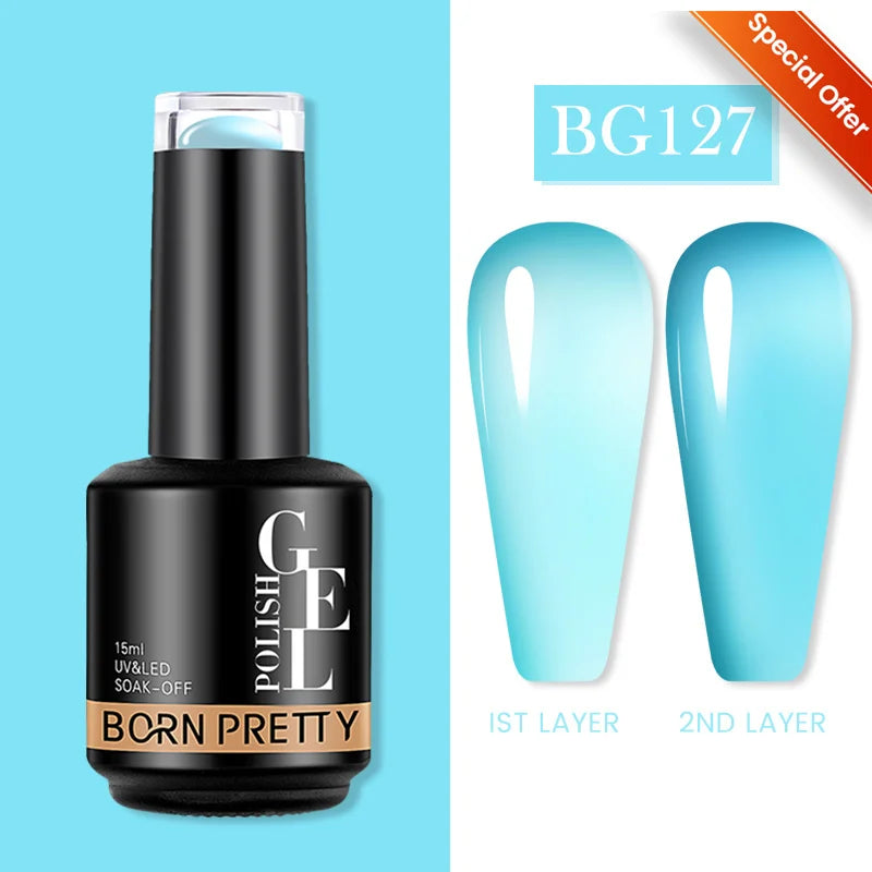 BORN PRETTY 15ml Autumn Winter Color Gel Nail Polish Dark Red Brown Christmas Soak Off UV LED Gel Nail Art DIY Design Varnishes