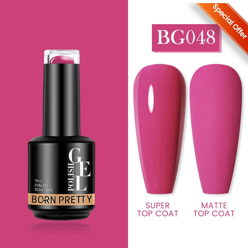 BORN PRETTY 15ml Autumn Winter Color Gel Nail Polish Dark Red Brown Christmas Soak Off UV LED Gel Nail Art DIY Design Varnishes