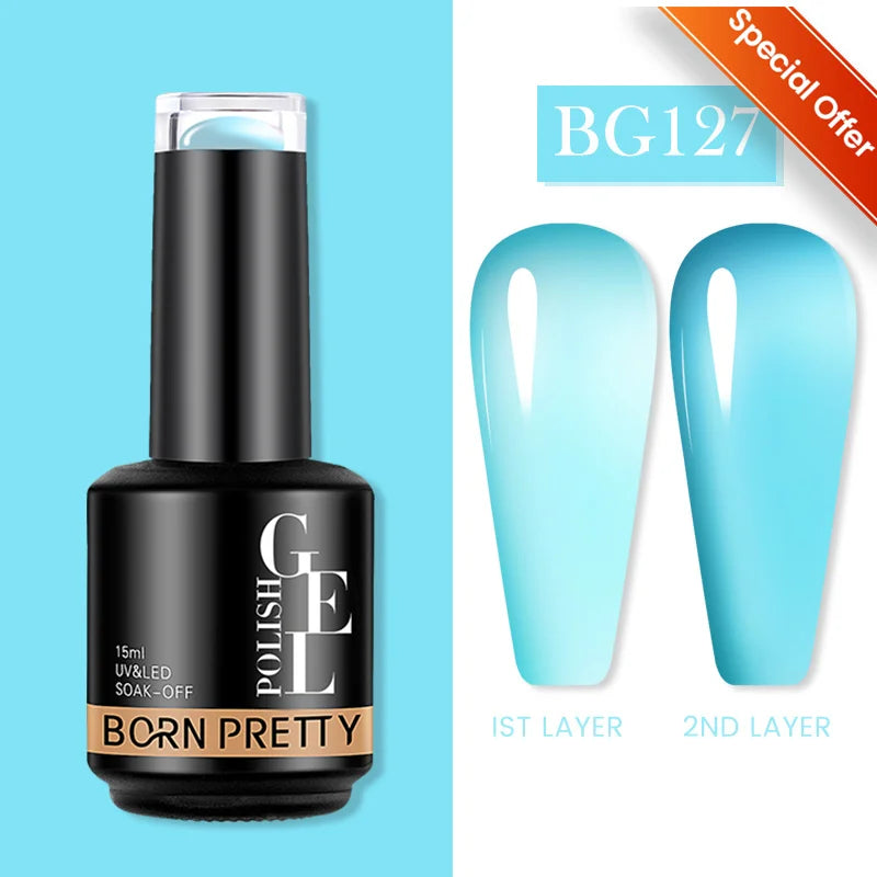 BORN PRETTY 15ml Autumn Winter Color Gel Nail Polish Dark Red Brown Christmas Soak Off UV LED Gel Nail Art DIY Design Varnishes
