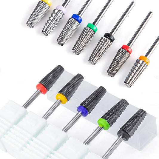 Nail Drill Burr Bits Ceramic Milling Cutter Manicure Nail Drill Bits Electric Nail Mills Cutter for Manicure Machine